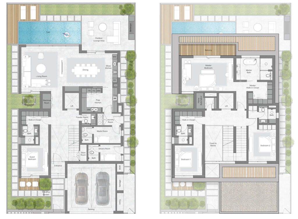 Overview plan of an impressive property: The Lakeshore Dubai.