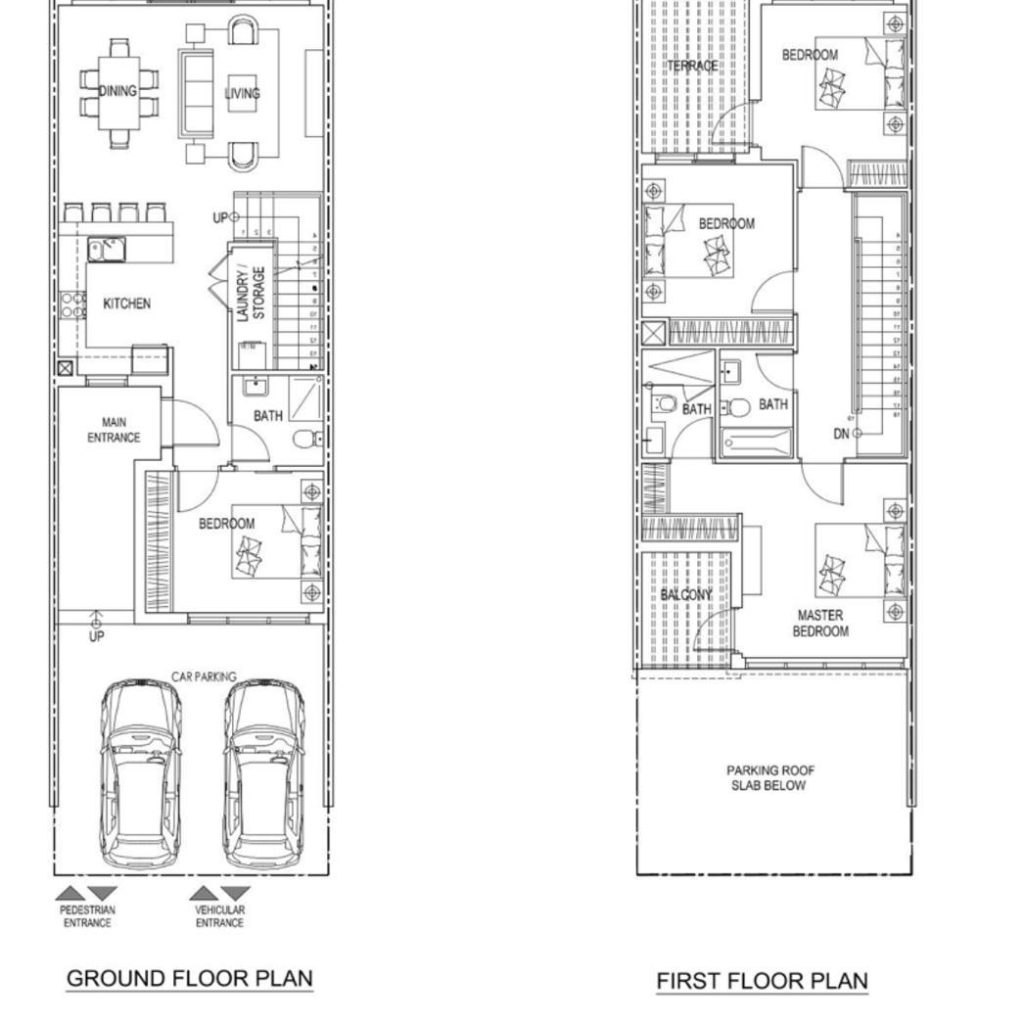 Floor Plan 4 Bedroom Villa Damac Lagoons