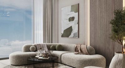 Living Room Two Bedroom Project the Cove Dubai