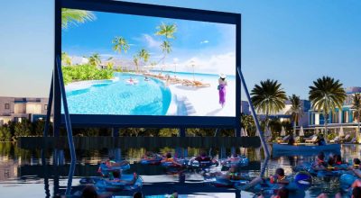 Outdoor Cinema in Damac Lagoons