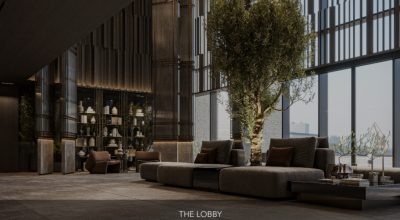 The lobby one park central Dubai JVC