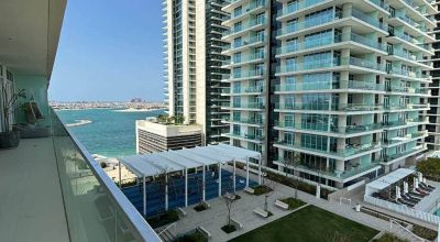 View to Atlantis from Balcony from Sunrise Bay Tower Dubai